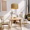 Hello Honey® Bella Natural Metal & Handwoven Wicker Drum Ceiling Light